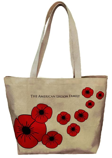 Poppy Tote Bag .